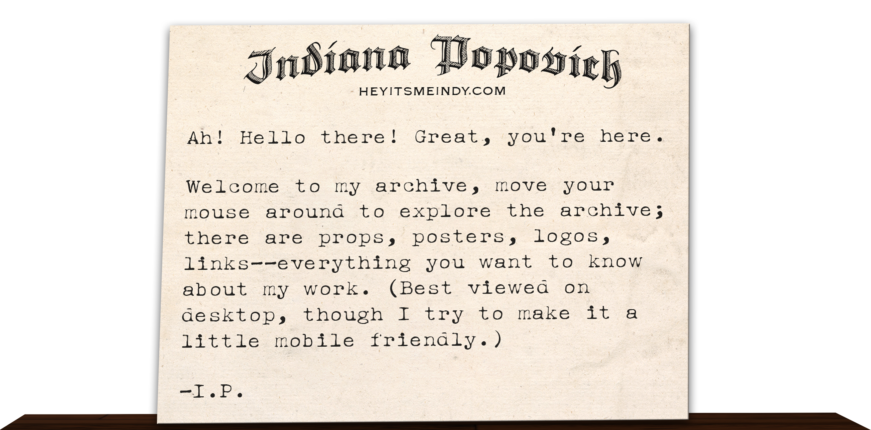 Welcome to the Archive. Yes, it was partially inspired by the old Ologyworld website.